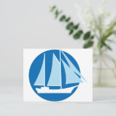 zeilschip briefkaart (Staand voorkant)