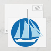 zeilschip briefkaart (Voorkant / Achterkant)