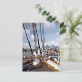 Zeilschip Briefkaart (Staand voorkant)