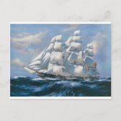  zeilschip briefkaart (Voorkant)