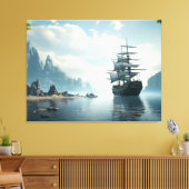 zeilschip canvas afdruk (Insitu (Woonkamer))