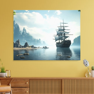 zeilschip canvas afdruk