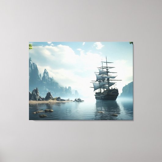 zeilschip canvas afdruk (Voorkant)