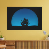 Zeilschip Canvas Afdruk (Insitu (Woonkamer))