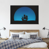 Zeilschip Canvas Afdruk (Insitu (Slaapkamer))