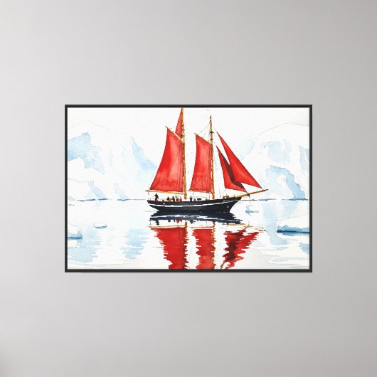 Zeilschip Canvas Afdruk (Voorkant)