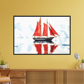 Zeilschip Canvas Afdruk (Insitu (Woonkamer))