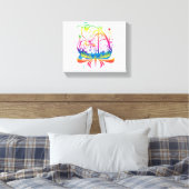 Zeilschip Canvas Afdruk (Insitu (Slaapkamer))