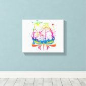 Zeilschip Canvas Afdruk (Insitu (Houten vloer))