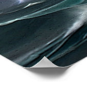 Zeilschip en Lightning Art Poster (Hoek)