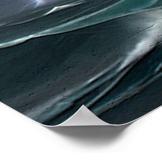 Zeilschip en Lightning Art Poster (Hoek)