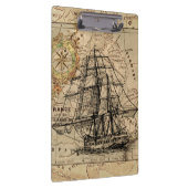  zeilschip en oud Europees Klembord (Rechts)
