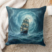 Zeilschip episch storm dark fantasy decor kussen (Deken)