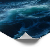Zeilschip episch storm dark fantasy decor poster (Hoek)