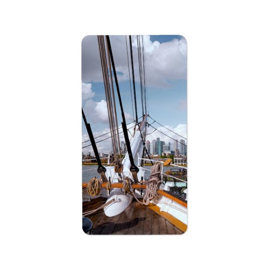 Zeilschip Etiket (Voorkant)