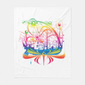 Zeilschip fleece deken (Voorkant)