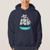  zeilschip hoodie (Voorkant)