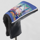 zeilschip in de haven golfheadcover (3/4 voorkant)