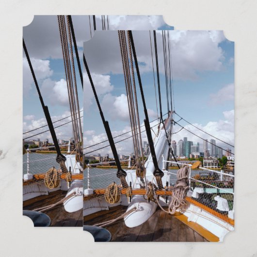 Zeilschip Kaart (Voorkant / Achterkant)