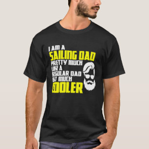 Zeilschip Kapitein Zeilen Papa Zeilen Vaders T-shirt