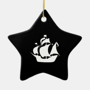 Zeilschip Keramisch Ornament