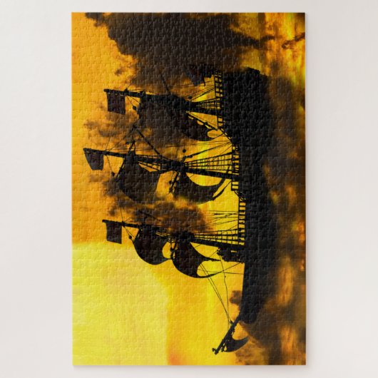 Zeilschip Legpuzzel (Verticaal)