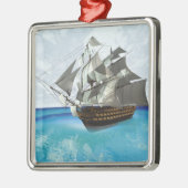 Zeilschip Metalen Ornament (Links)