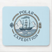  zeilschip & nautisch embleem muismat (Voorkant)
