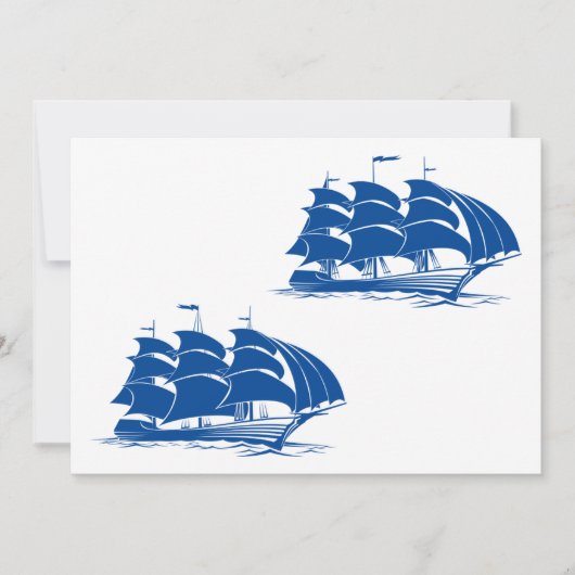  zeilschip nautische oceaanklipper kaart (Voorkant)