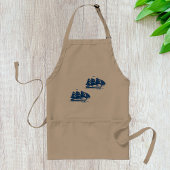 zeilschip nautische oceaanklipper standaard schort