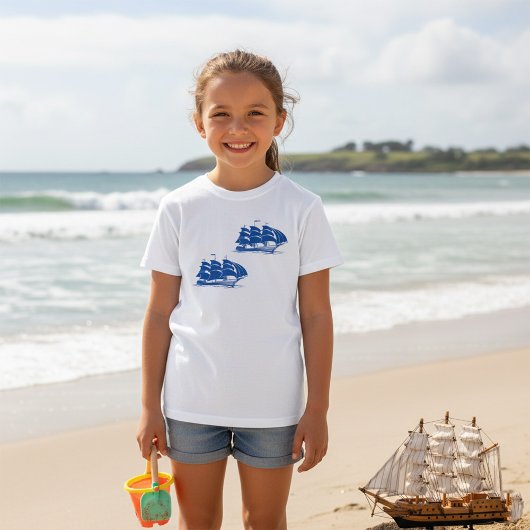 zeilschip nautische oceaanklipper t-shirt