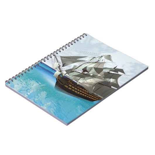 Zeilschip Notitieboek (Linkerzijde)