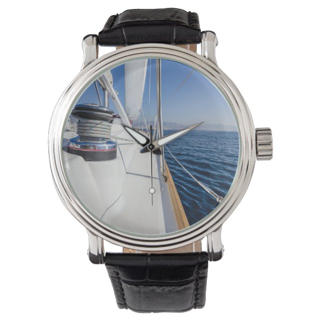 zeilschip op het zee horloge (Voorkant)