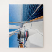 zeilschip op het zee legpuzzel (Verticaal)