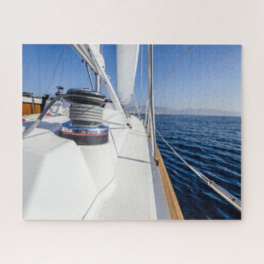 zeilschip op het zee legpuzzel (Horizontaal)