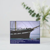 Zeilschip Peking, voorheen TS Arethusa Briefkaart (Staand voorkant)