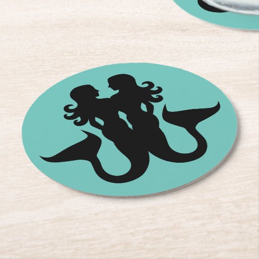 Zeilschip porthos van zeemleder ronde kartonnen onderzetter (Gebogen)