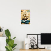 Zeilschip Poster (Thuiskantoor)