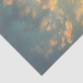 Zeilschip tegen een zonsondergang tissuepapier (Detail)