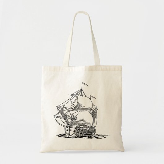 Zeilschip Tote Bag (Voorkant)
