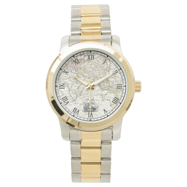 Zeilschip van Galleon ~ kaart van het oostelijk ha Horloge (Voorkant)