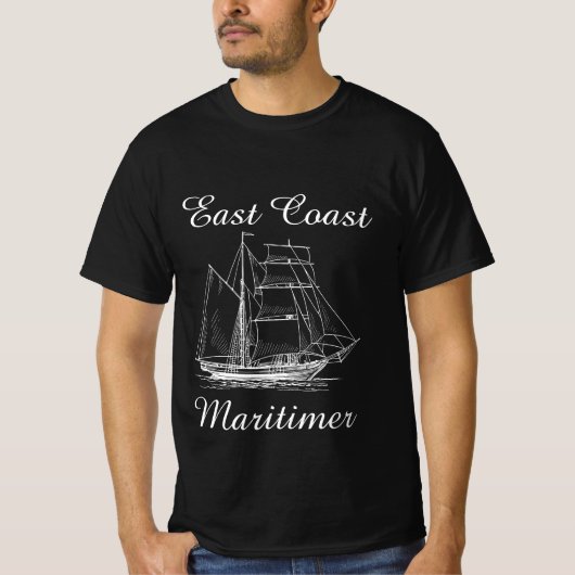 Zeilschip voor de oostkust van Maritimer shirt (Voorkant)