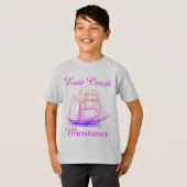 Zeilschip voor de oostkust van Maritimer shirt (Voorkant volledig)