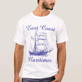 Zeilschip voor de oostkust van Maritimer shirt (Voorkant)
