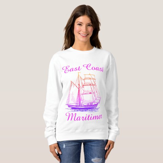 Zeilschip voor de oostkust van Maritimer shirt (Voorkant volledig)