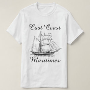Zeilschip voor de oostkust van Maritimer shirt