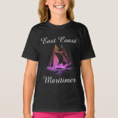 Zeilschip voor de oostkust van Maritimer T-shirt (Voorkant)