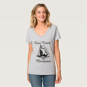 Zeilschip voor de oostkust van Maritimer T-shirt
