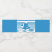 Zeilschip Waterfles Etiket (Enkel label)