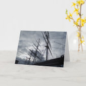 Zeilschip Wenskaart Kaart (Gele Bloem)